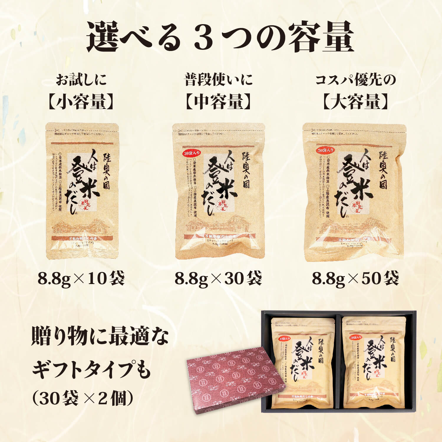 中容量】人は登米のだし 8.8g×30袋入（ティーバッグタイプ） – 人は登米のだし公式通販